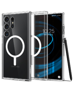 Чехол Spigen для Galaxy S24 Ultra - Ultra Hybrid Metal Ring (MagFit) - Белый - ACS07297