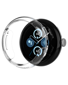 Чехол Spigen для Google Pixel Watch 3/2/1 (41 mm) - Thin Fit - Прозрачный - ACS07391
