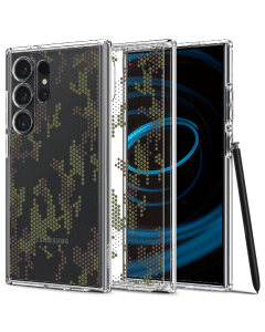 Чехол Spigen для Galaxy S24 Ultra - Ultra Hybrid - Прозрачный/Зеленый - ACS07547