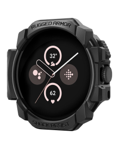 Чехол Spigen для Google Pixel Watch 3/2/1 (41 mm) - Rugged Armor - Черный Матовый - ACS07555