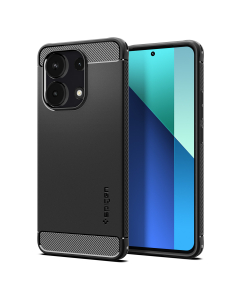 Чехол Spigen для Redmi Note 13 - Rugged Armor - Черный - ACS07664