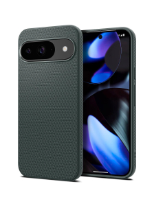 Чехол Spigen для Google Pixel 9 Pro/9 - Liquid Air - Зеленый - ACS07683