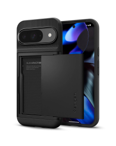 Чехол-картхолдер Spigen для Google Pixel 9 Pro/9 - Slim Armor CS - Черный - ACS07695