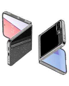 Чехол Spigen для Galaxy Z Flip 6 - Air Skin - Прозрачный/Блестки - ACS07838