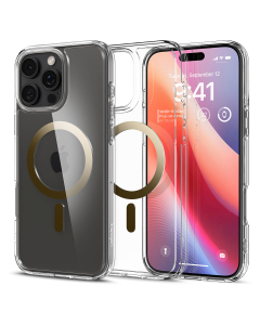Чехол Spigen для iPhone 16 Pro Max - Ultra Hybrid MagSafe - Прозрачный Золотой - ACS08001