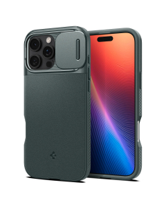 Чехол Spigen для iPhone 16 Pro Max - Optik Armor MagSafe - Зеленый - ACS08016