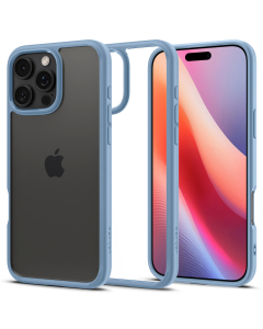 Чехол Spigen для iPhone 16 Pro Max - Crystal Hybrid - Прозрачный Синий - ACS08029