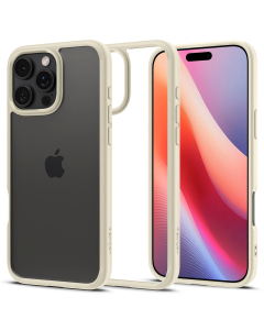 Чехол Spigen для iPhone 16 Pro Max - Crystal Hybrid - Прозрачный Бежевый - ACS08030