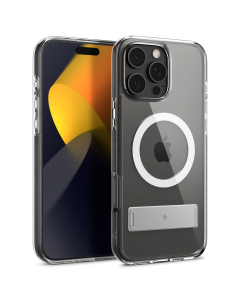Чехол-подставка Spigen Caseology для iPhone 16 Pro Max - Capella MagSafe Kickstand - Прозрачный Белый - ACS08054