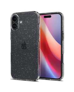 Чехол Spigen для iPhone 16 Plus - Liquid Crystal Glitter - Прозрачный Блестки - ACS08065