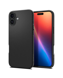 Чехол Spigen для iPhone 16 Plus - Liquid Air - Черный Матовый - ACS08066