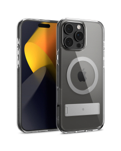 Чехол-подставка Spigen Caseology для iPhone 16 Pro - Capella MagSafe Kickstand - Прозрачный Серый - ACS08185