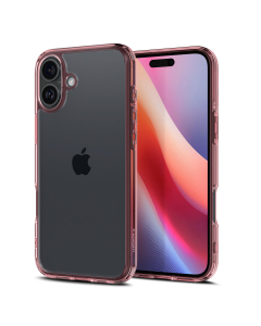 Чехол Spigen для iPhone 16 - Ultra Hybrid - Прозрачный Розовый - ACS08198