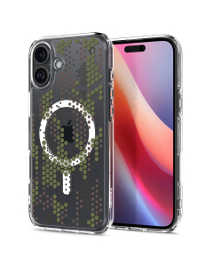 Чехол Spigen для iPhone 16 - Ultra Hybrid MagSafe - Прозрачный Камуфляж - ACS08210