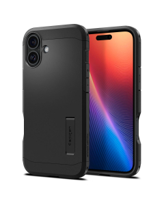 Чехол Spigen для iPhone 16 - Tough Armor MagSafe - Черный - ACS08216