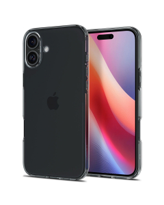 Чехол Spigen для iPhone 16 - Crystal Flex - Прозрачный Серый - ACS08223