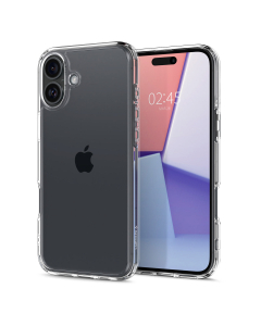 Чехол Spigen для iPhone 16 - Crystal Hybrid - Прозрачный - ACS08224