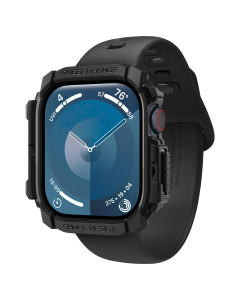 Чехол Spigen для Apple Watch 10 (42 mm) - Rugged Armor - Черный Матовый - ACS08585