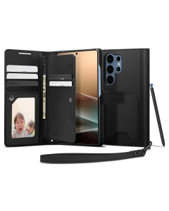 Чехол Spigen для Galaxy S25 Ultra - Wallet S - Черный - ACS09124