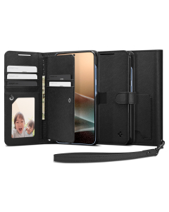 Чехол Spigen для Galaxy S25 Plus - Wallet S - Черный - ACS09125