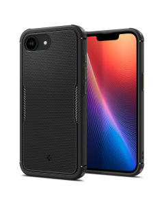 Чехол Spigen для iPhone 16e - Core Armor MagSafe - Матовый чёрный - ACS09126