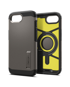 Чехол Spigen для iPhone 16e - Tough Armor MagSafe - Тёмно-серый - ACS09136