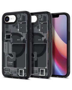 Чехол Spigen для iPhone 16e - Ultra Hybrid MagSafe - Zero One Внутренности Черный - ACS09141