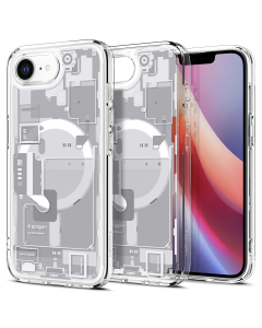 Чехол Spigen для iPhone 16e - Ultra Hybrid MagSafe - Zero One Внутренности Белый - ACS09142
