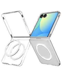 Чехол Spigen для Galaxy Z Flip7 - Air Skin (MagSafe) - Прозрачный/Белый - ACS09556