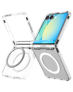 Чехол Spigen для Galaxy Z Flip7 - Ultra Hybrid Pro (MagSafe) - Прозрачный/Белый - ACS09559