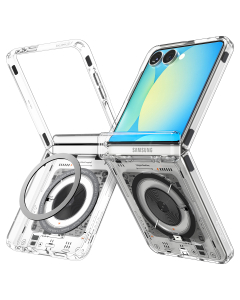 Чехол Spigen для Galaxy Z Flip7 - Ultra Hybrid Pro (MagSafe) - Прозрачный/Внутренности - ACS09560