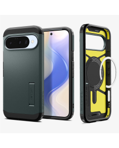 Чехол Spigen для Pixel 10 Pro / 10 - Tough Armor (MagSafe) - Зеленый - ACS09707