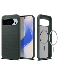 Чехол Spigen для Pixel 10 Pro XL - Liquid Air (MagSafe) - Зеленый - ACS09719