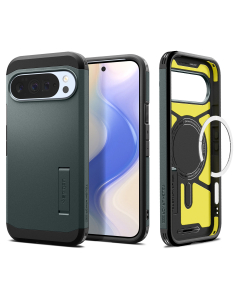 Чехол Spigen для Pixel 10 Pro XL - Tough Armor (MagSafe) - Зеленый - ACS09730