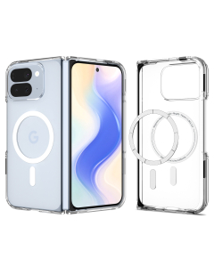 Чехол Spigen для Pixel 10 Pro Fold - Ultra Hybrid (MagSafe) - Прозрачный/Белый - ACS09742