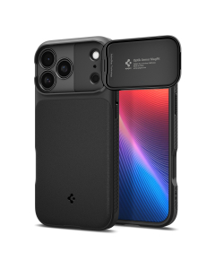 Чехол Spigen для iPhone 17 Pro Max - Optik Armor (MagSafe) - Черный - ACS09900