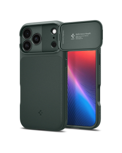 Чехол Spigen для iPhone 17 Pro Max - Optik Armor (MagSafe) - Зеленый - ACS09901