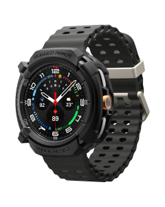 Чехол Spigen для Galaxy Watch 8 Classic (46 mm) - Rugged Armor - Черный - ACS10012