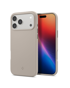 Чехол Spigen для iPhone 17 Pro Max - Silicone Fit (MagSafe) - Бежевый - ACS10272