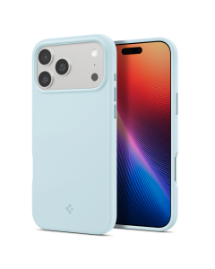 Чехол Spigen для iPhone 17 Pro Max - Silicone Fit (MagSafe) - Голубой - ACS10273
