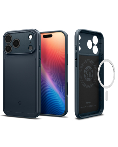Чехол Spigen для iPhone 17 Pro Max - Thin Fit (MagSafe) - Синевато-серый - ACS10277