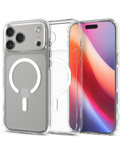 Чехол Spigen для iPhone 17 Pro Max - Ultra Hybrid (MagSafe) - Прозрачный/Белый - ACS10282