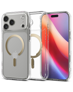 Чехол Spigen для iPhone 17 Pro Max - Ultra Hybrid (MagSafe) - Прозрачный/Золотистый - ACS10284
