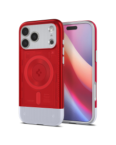 Чехол Spigen для iPhone 17 Pro Max - Classic C1 (MagSafe) - Красный - ACS10295