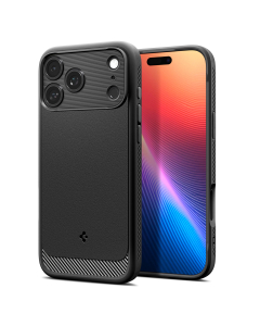 Чехол Spigen для iPhone 17 Pro - Rugged Armor (MagSafe) - Черный - ACS10329