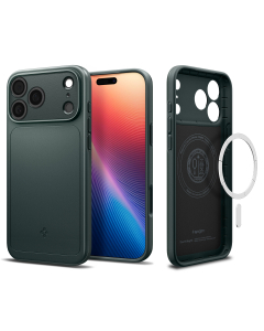 Чехол Spigen для iPhone 17 Pro - Thin Fit (MagSafe) - Зеленый - ACS10340