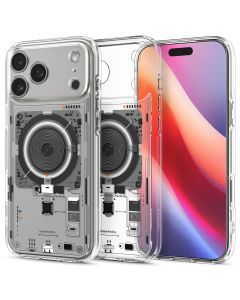 Чехол Spigen для iPhone 17 Pro - Ultra Hybrid (MagSafe) - Прозрачный/Внутренности - ACS10354