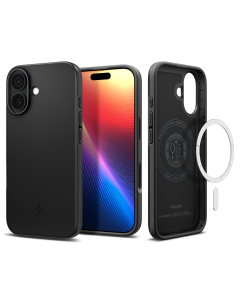 Чехол Spigen для iPhone 17 - Thin Fit (MagSafe) - Черный - ACS10373