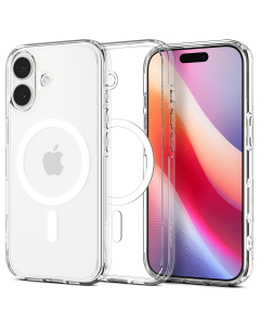 Чехол Spigen для iPhone 17 - Ultra Hybrid (MagSafe) - Прозрачный/Белый - ACS10380