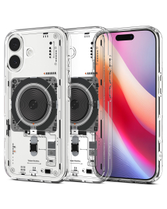 Чехол Spigen для iPhone 17 - Ultra Hybrid (MagSafe) - Прозрачный/Внутренности - ACS10388